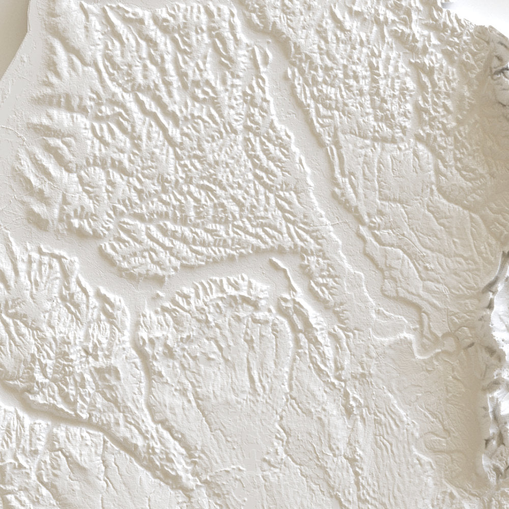 Affiche carte élévation de l'Ain