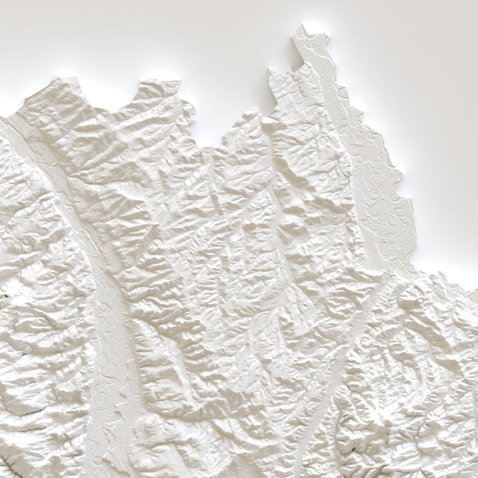 Carte élévation blanche de l'allier (détail)