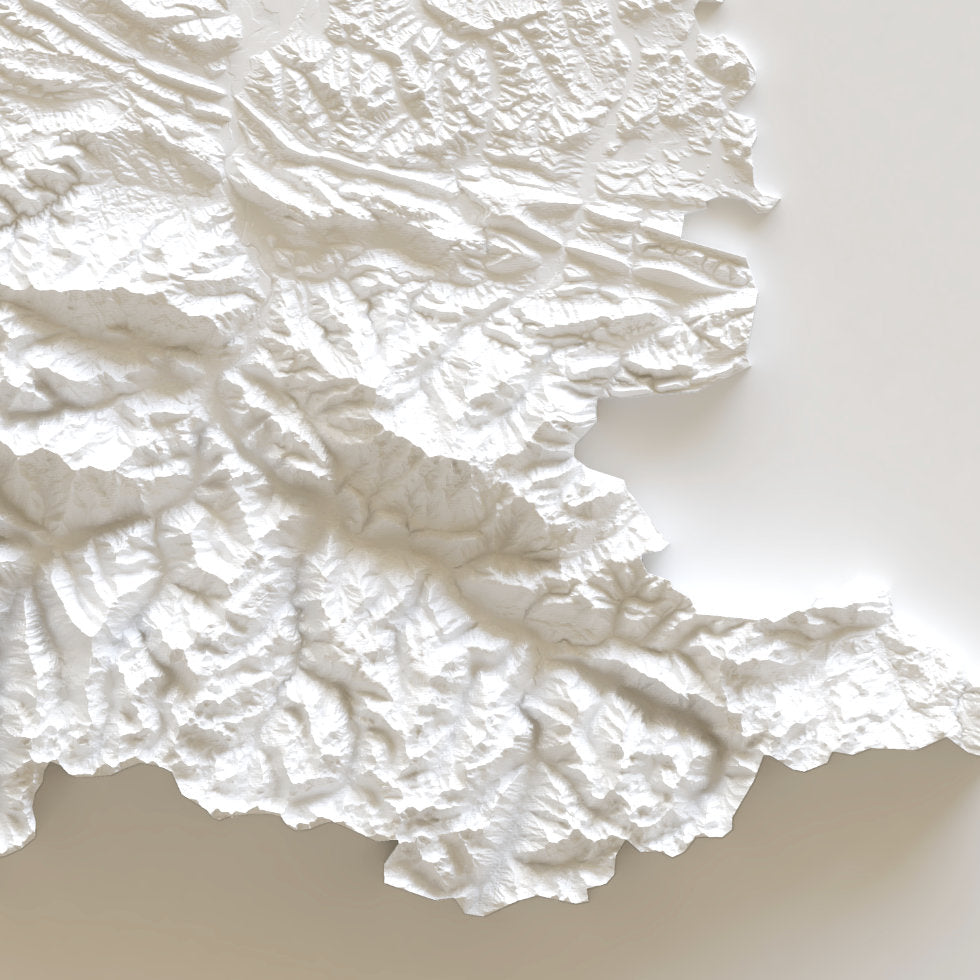 Carte d'élévation Ariège