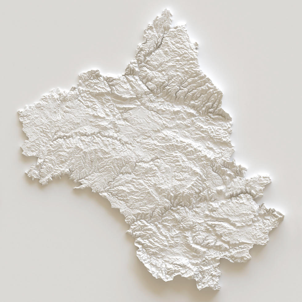 Carte d'élévation Aveyron