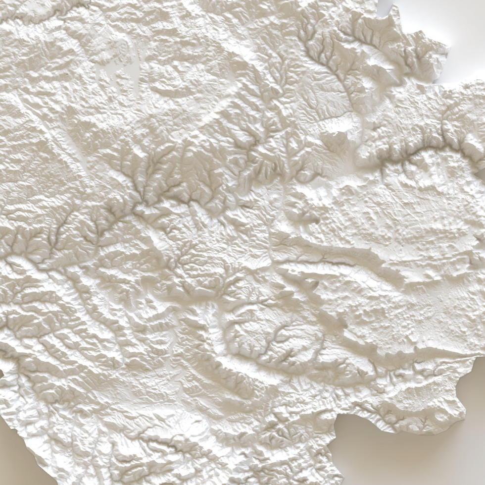 Carte d'élévation Aveyron