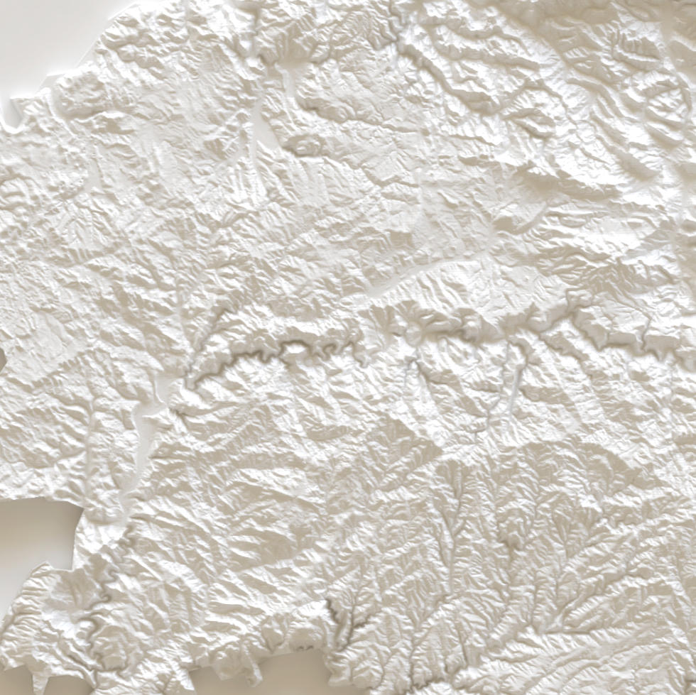 Carte d'élévation Aveyron