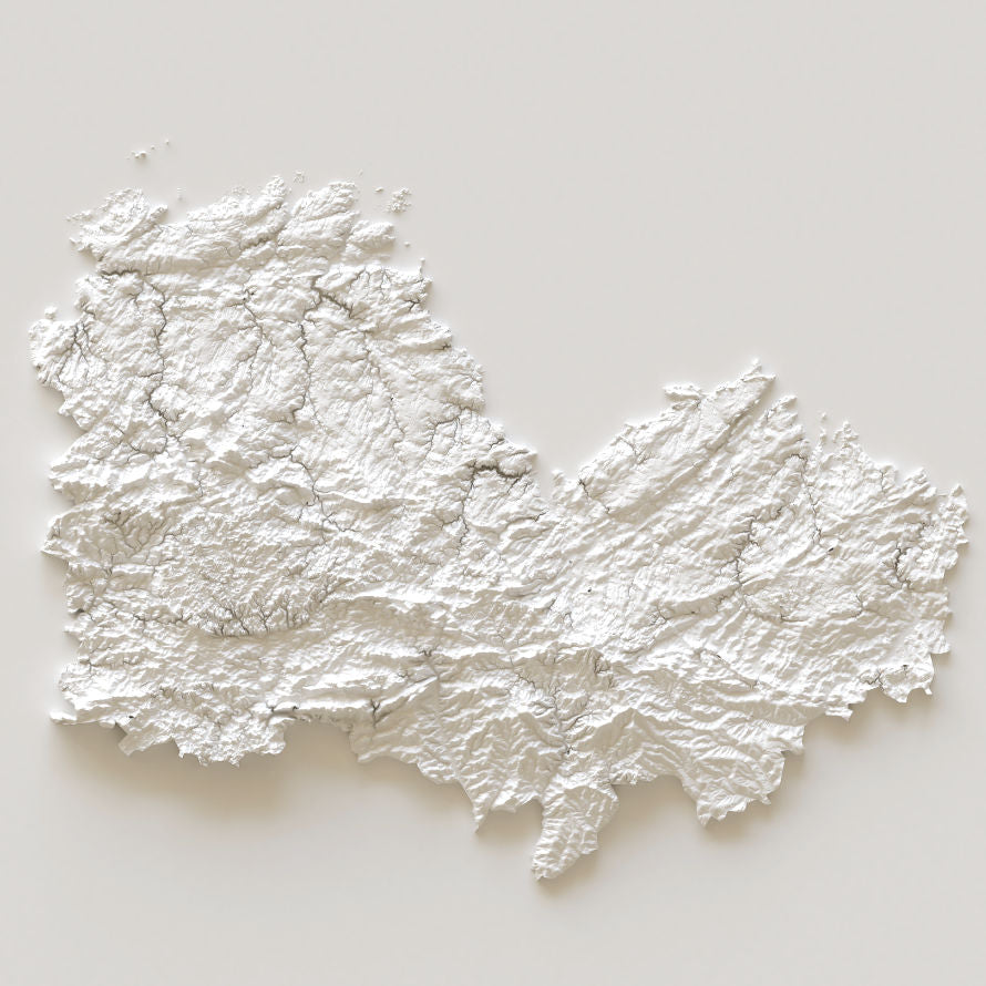 Carte d'élévation Côtes d'Armor