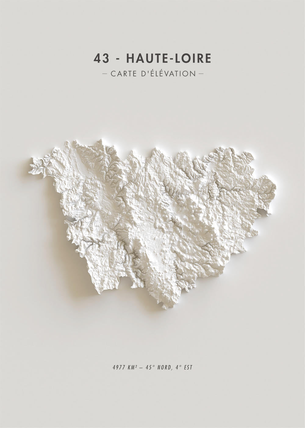 Carte d'élévation Haute-Loire