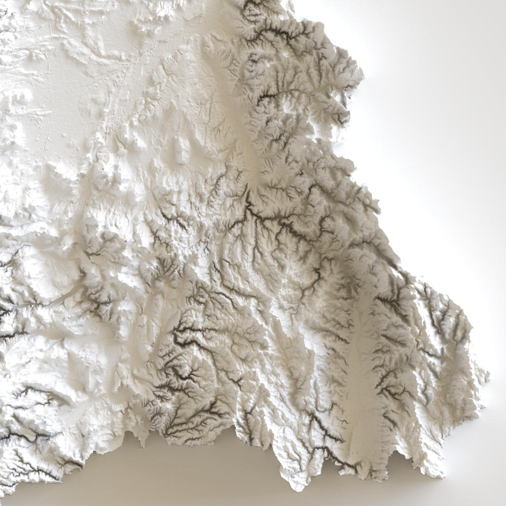 carte élévation du puy de dôme auvergne