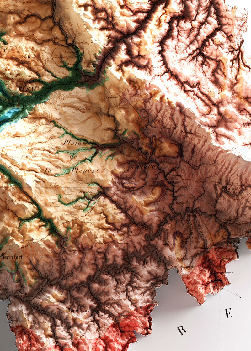 Carte géologique Cantal  (détail de la carte)