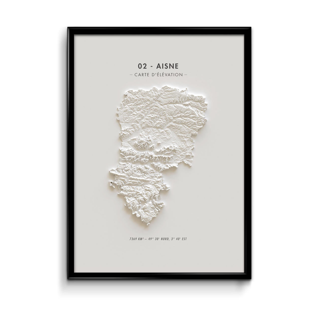 Carte d'élévation Aisne