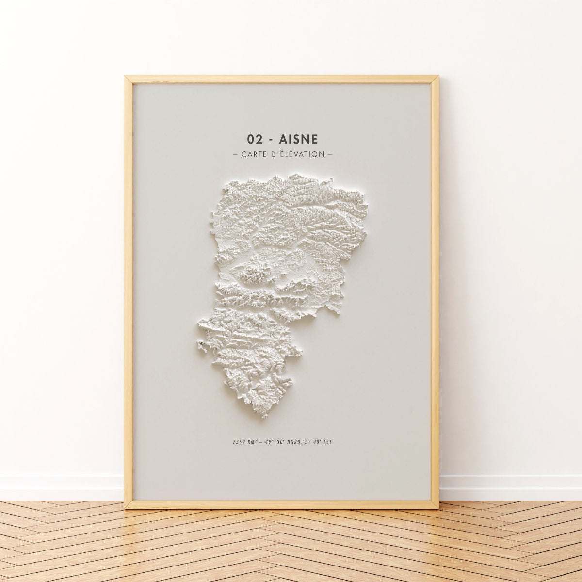 Carte d'élévation Aisne