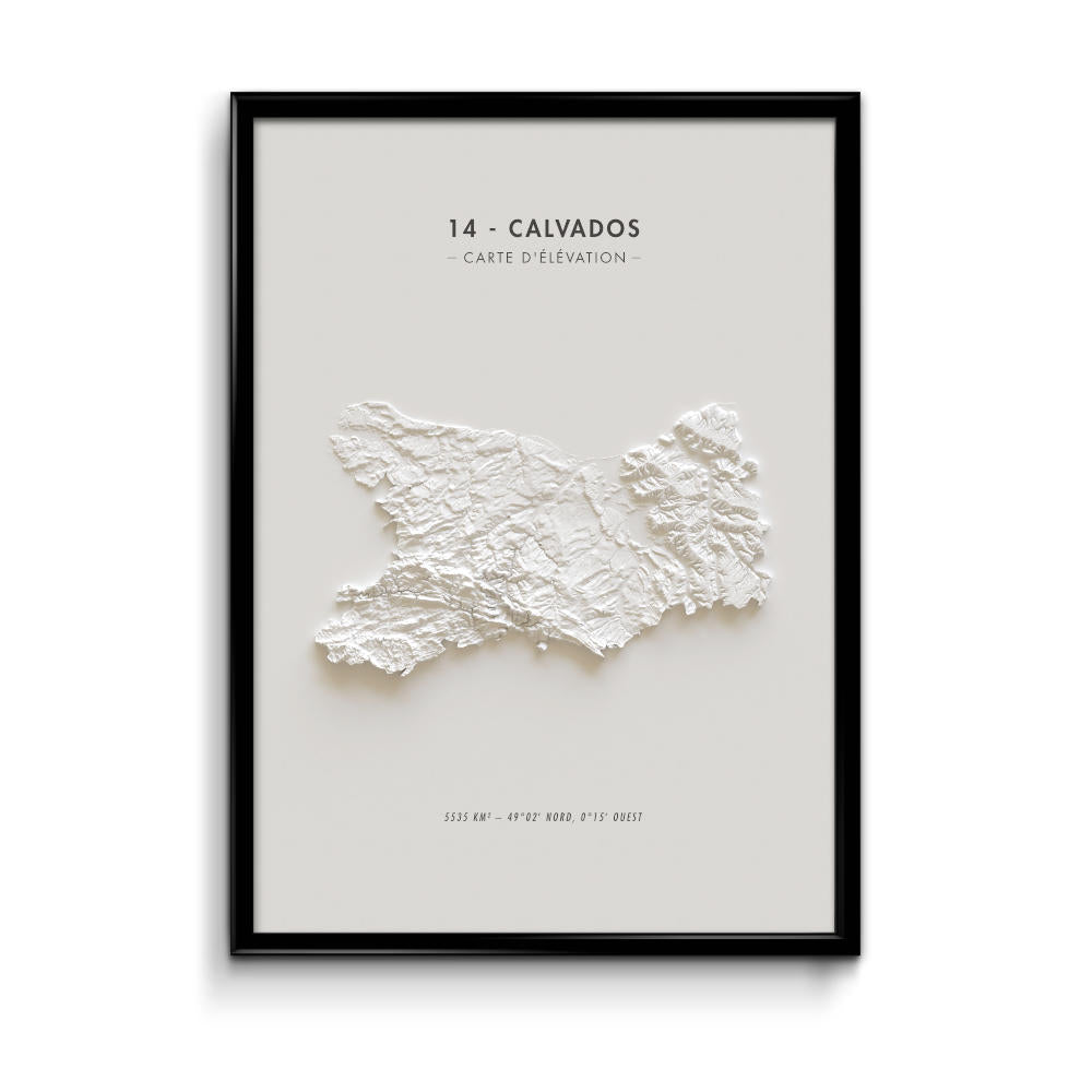 Carte d'élévation Calvados