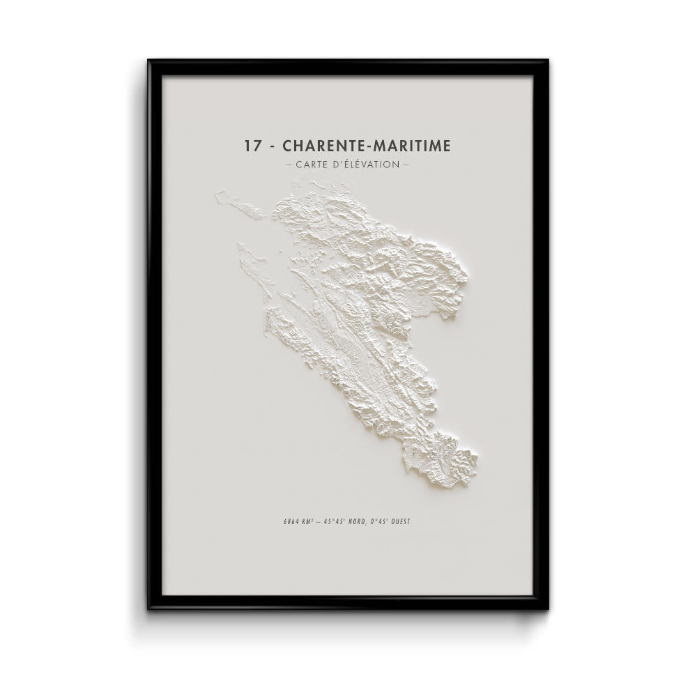 Carte d'élévation Charente-Maritime