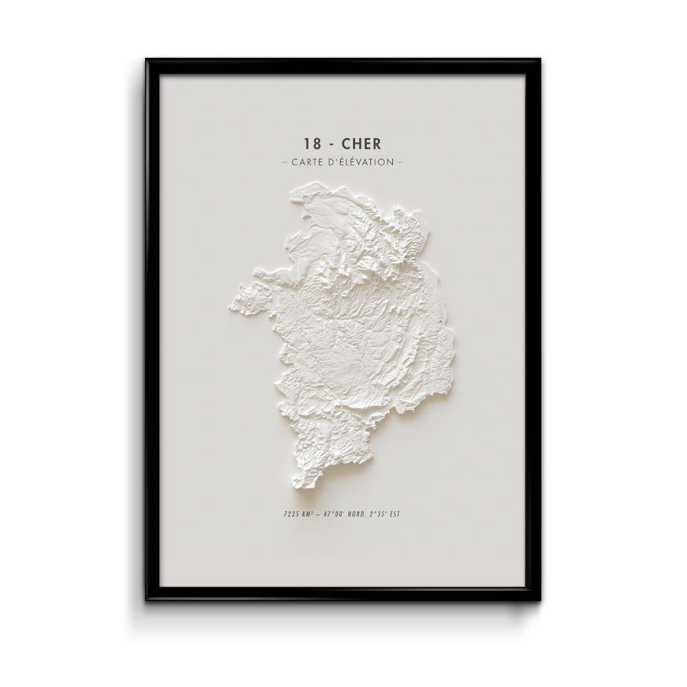 Carte d'élévation Cher