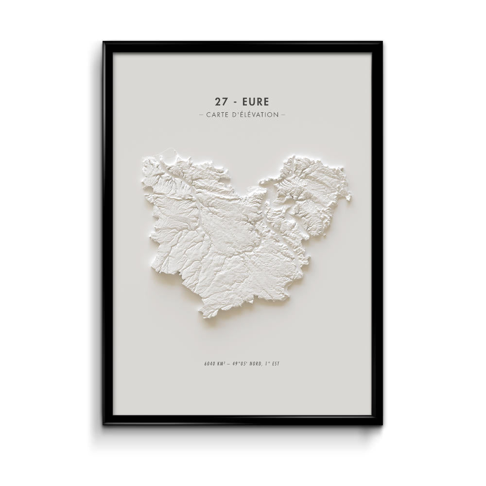 Carte d'élévation Eure