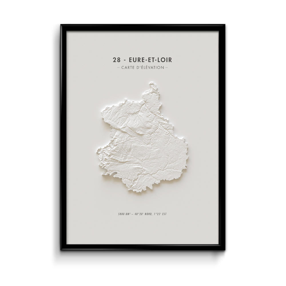 Carte d'élévation Eure-et-Loir