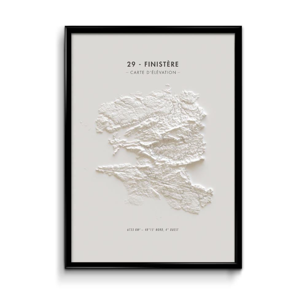 Carte d'élévation Finistère