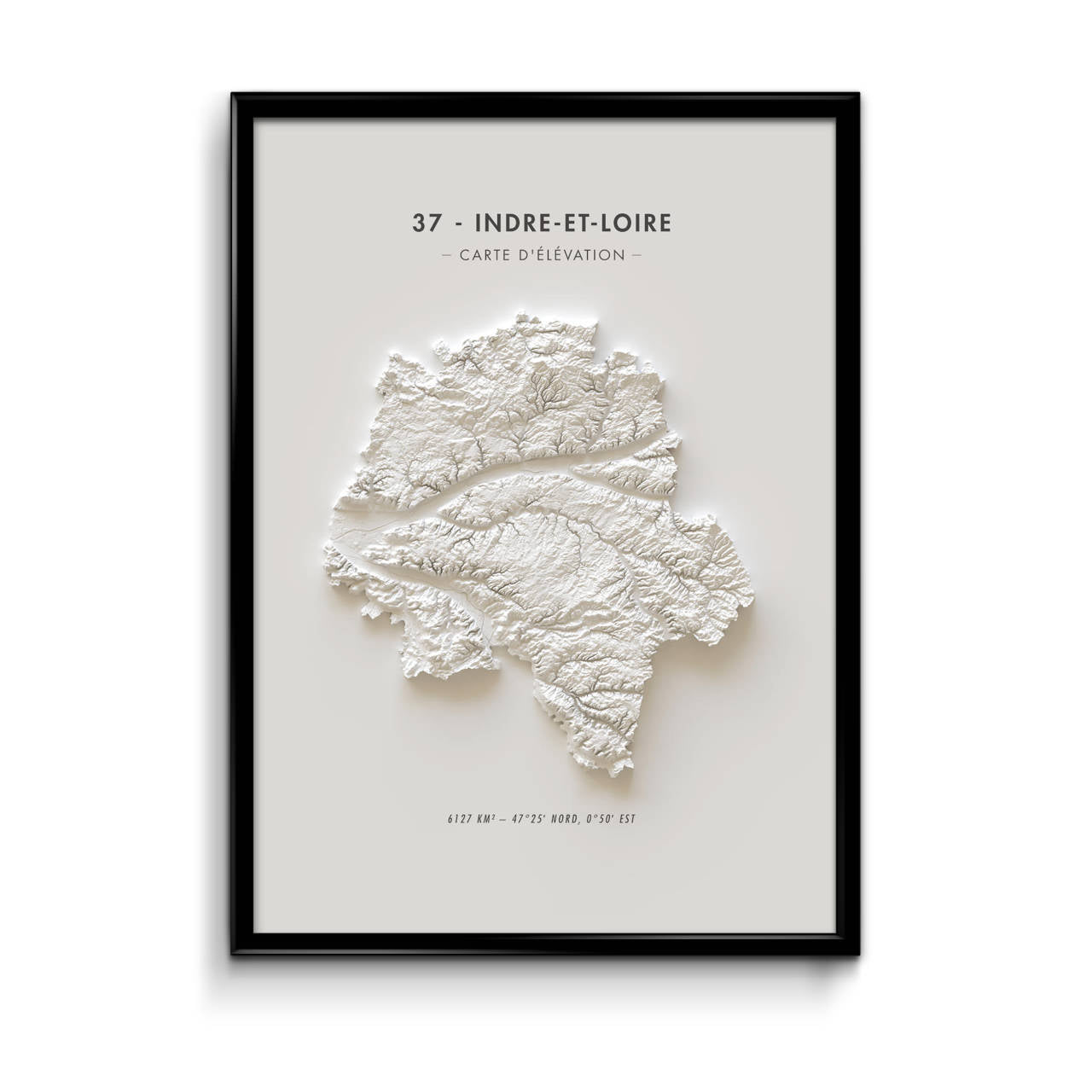 Carte d'élévation Indre-et-Loire