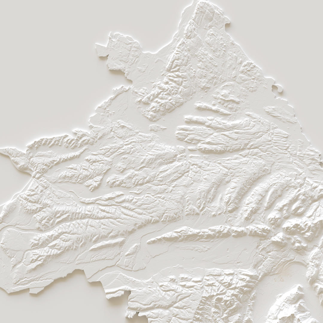 Carte d'élévation Isère