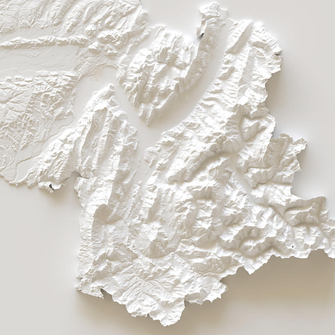 Carte d'élévation Isère