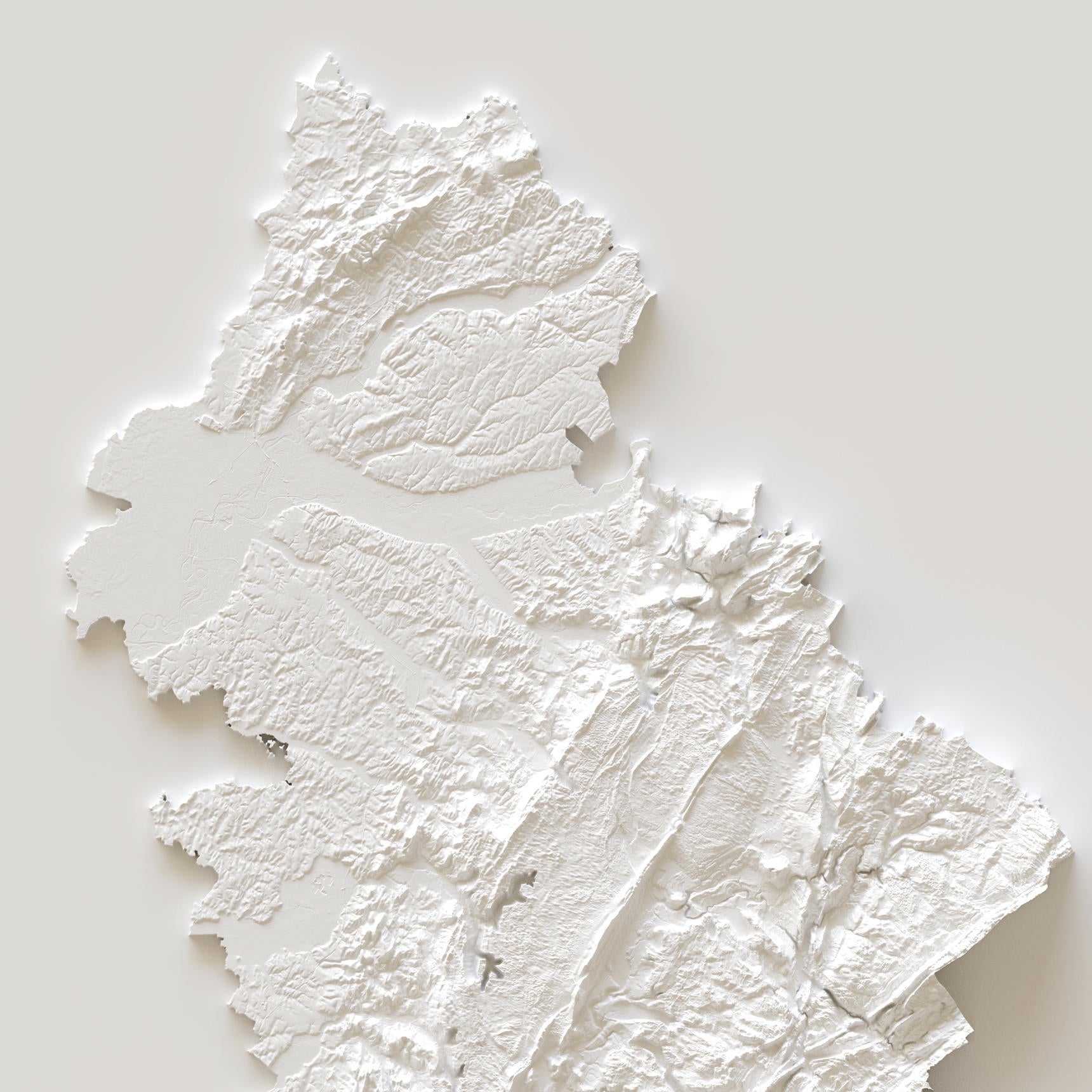 Carte d'élévation Jura