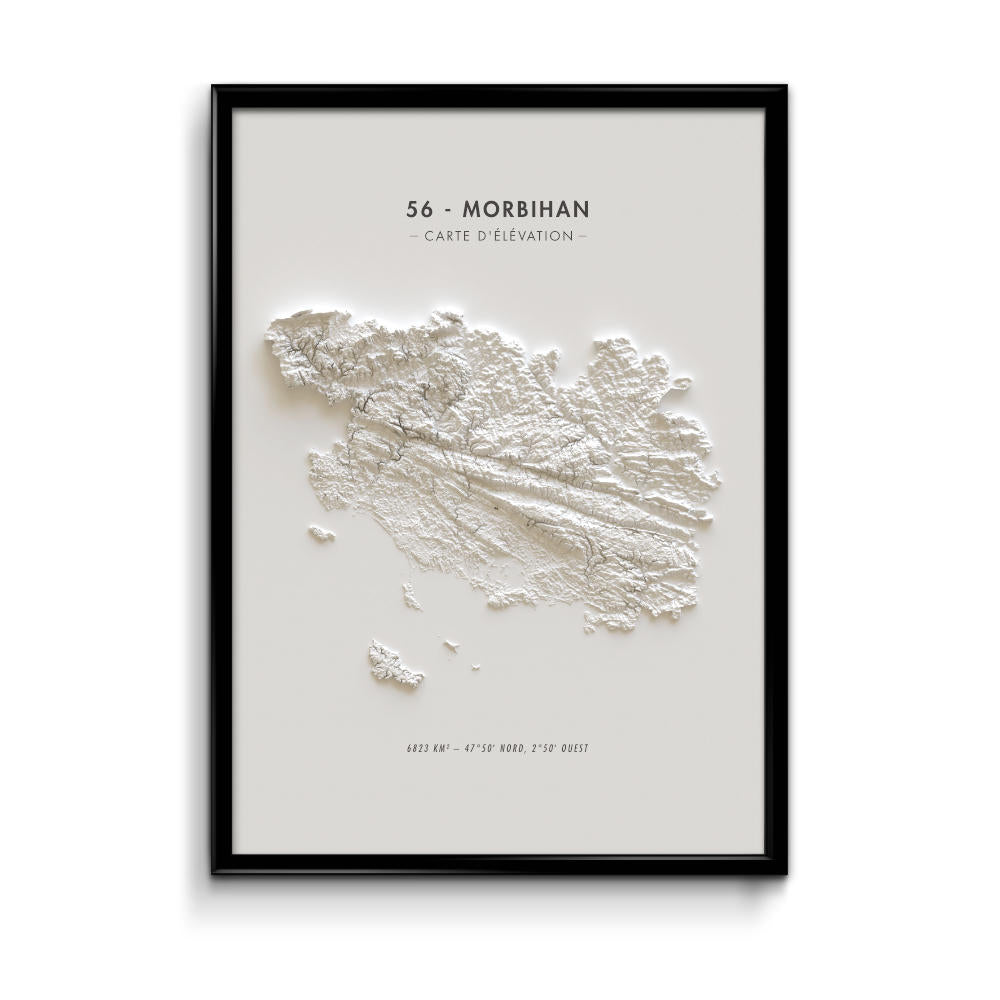 Carte d'élévation Morbihan
