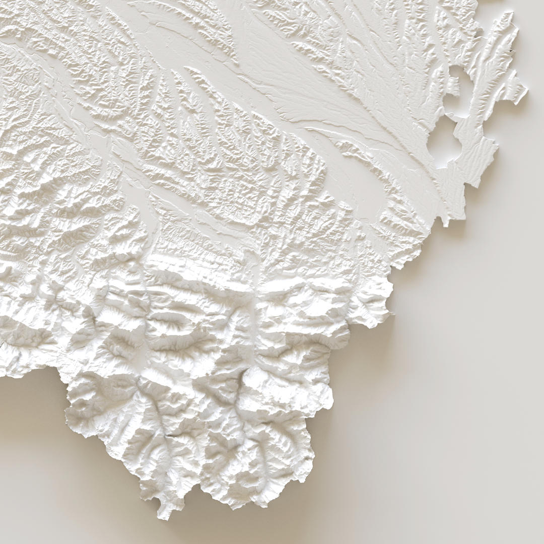 Carte d'élévation Pyrénées-Atlantiques