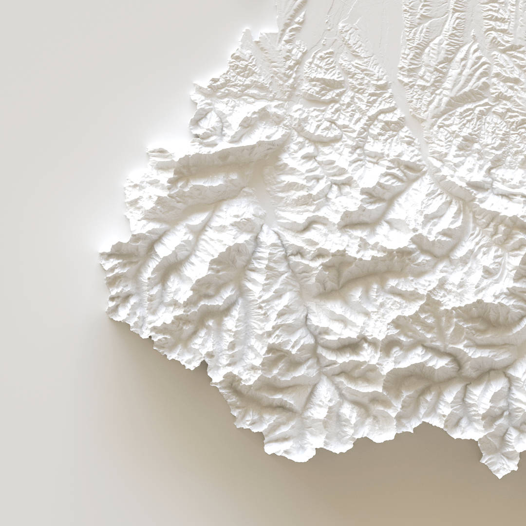 Carte d'élévation Hautes-Pyrénées