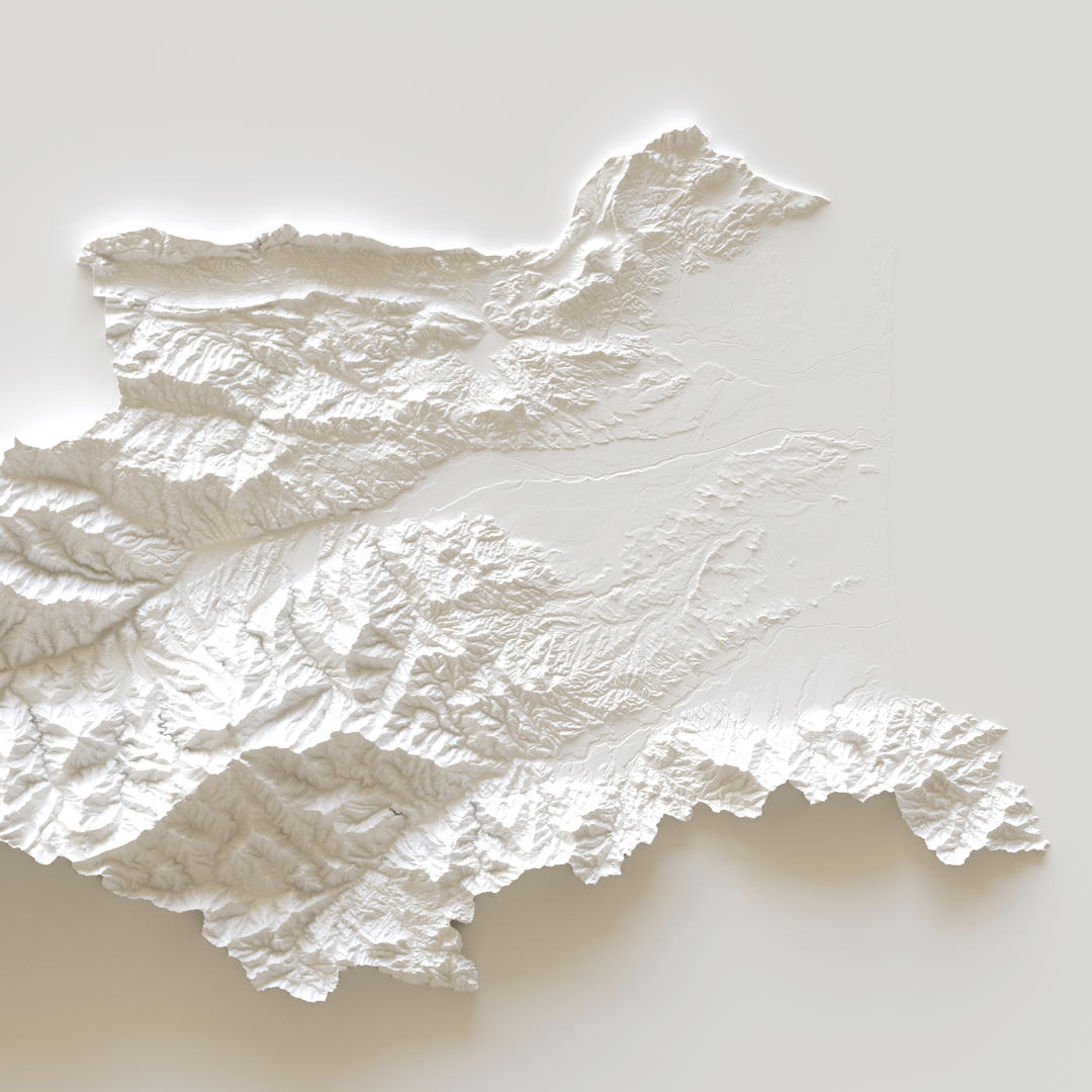 Carte d'élévation Pyrénées-Orientales