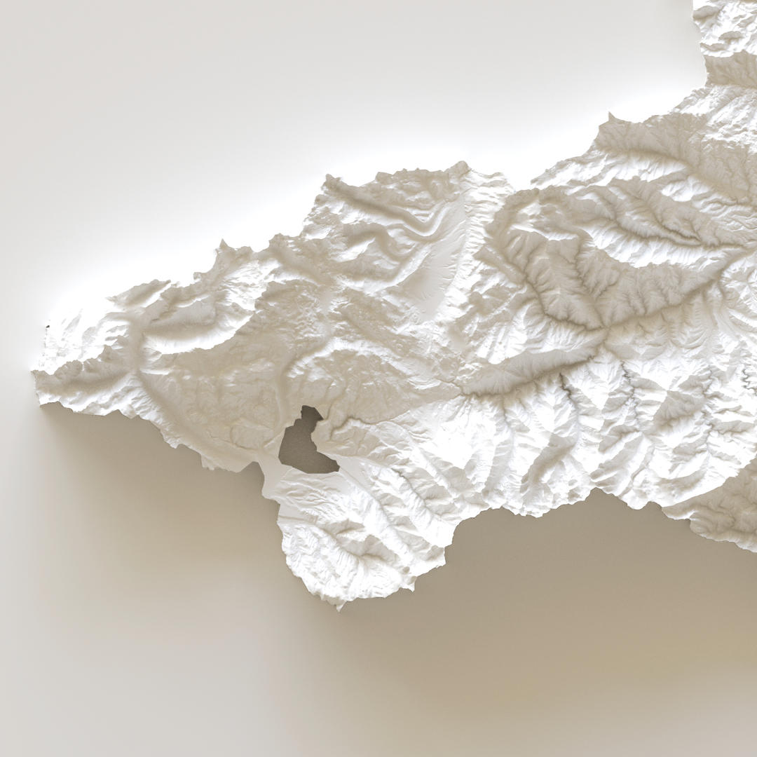 Carte d'élévation Pyrénées-Orientales