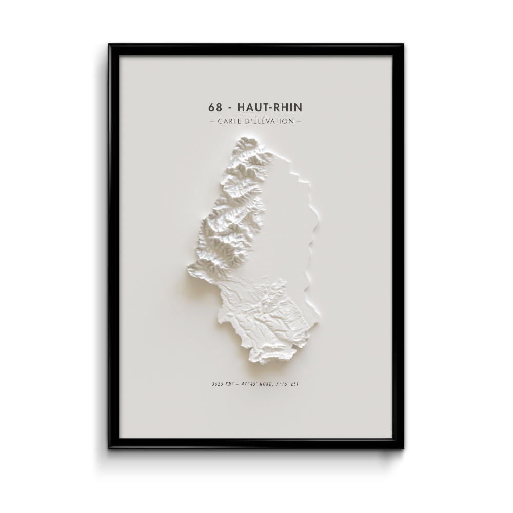 Carte d'élévation Haut-Rhin