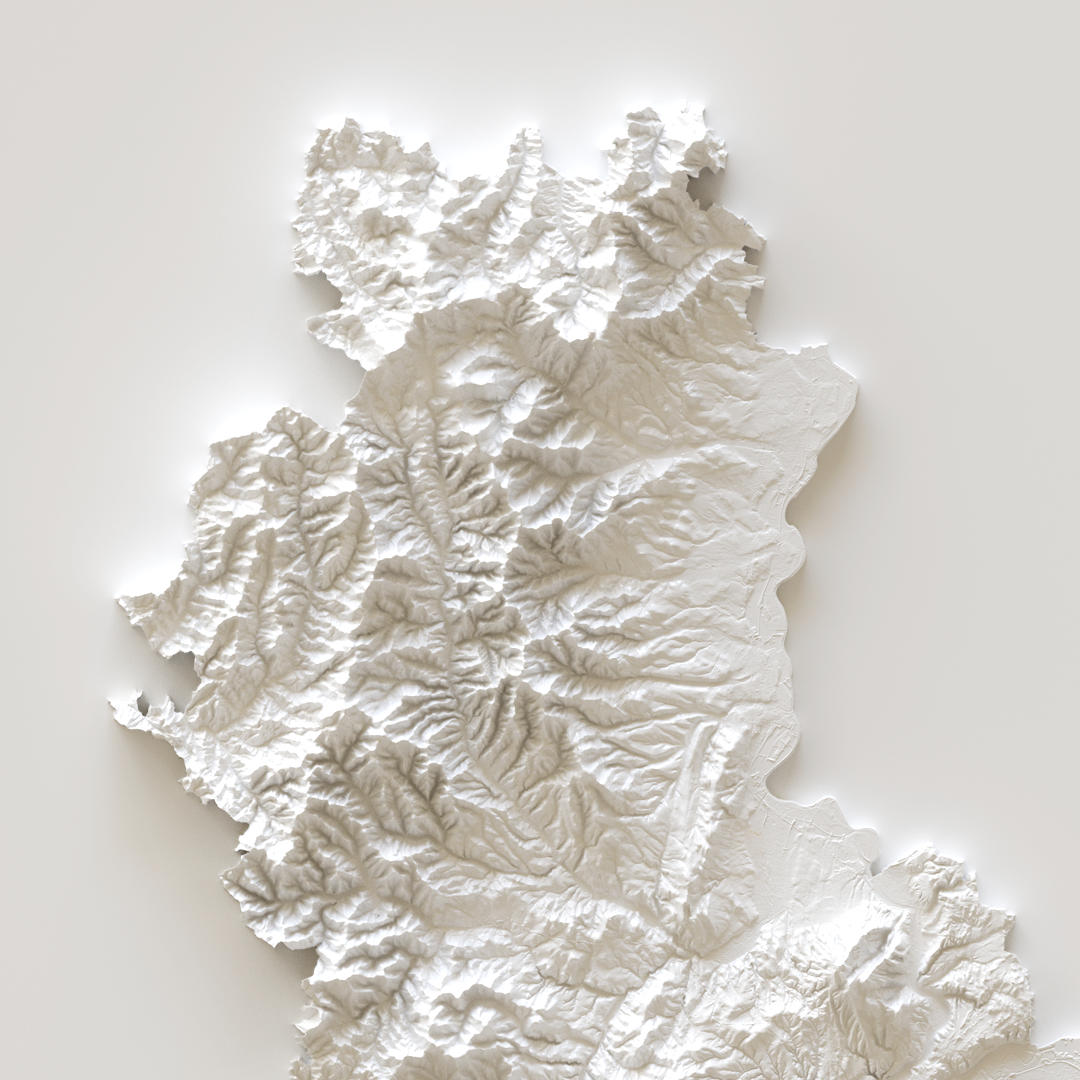 Carte d'élévation Rhône