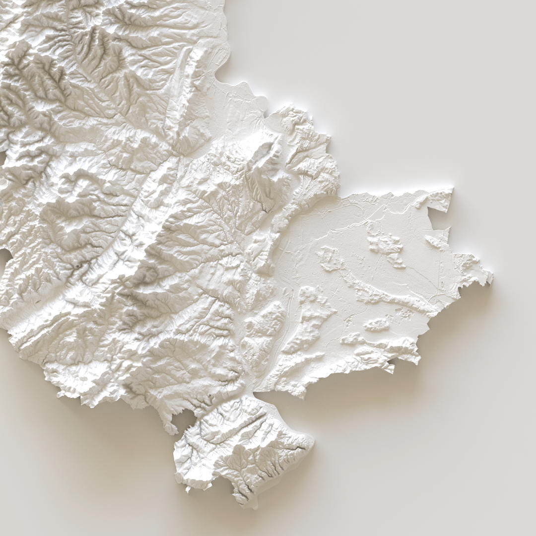 Carte d'élévation Rhône