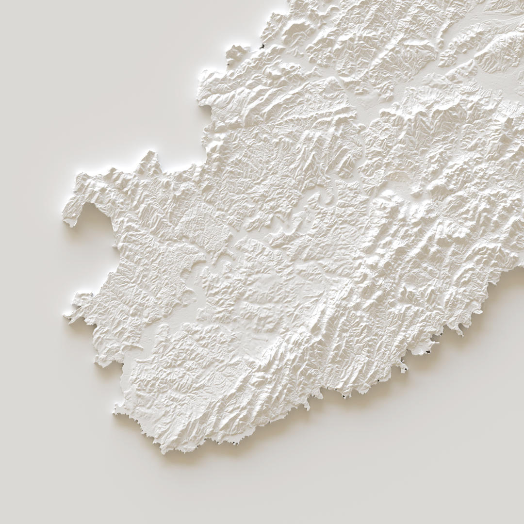 Carte d'élévation Haute-Saône