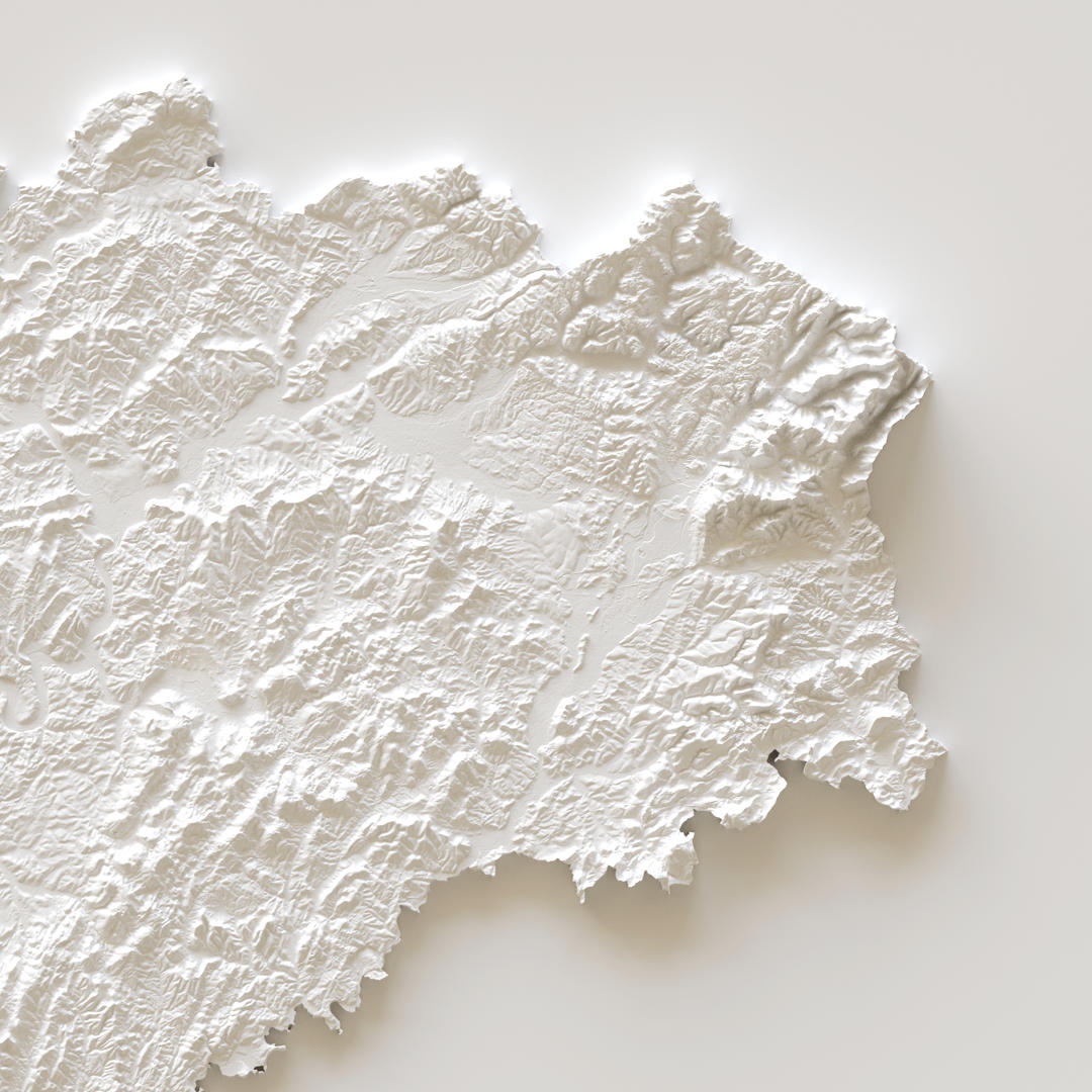 Carte d'élévation Haute-Saône