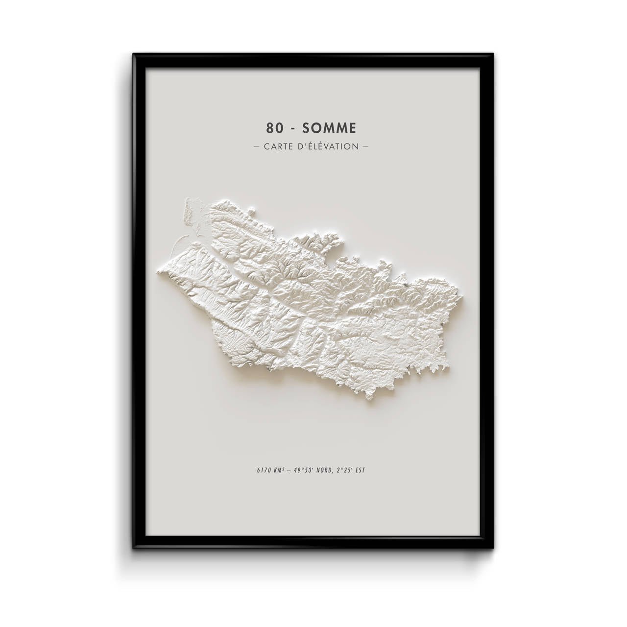 Carte d'élévation Somme