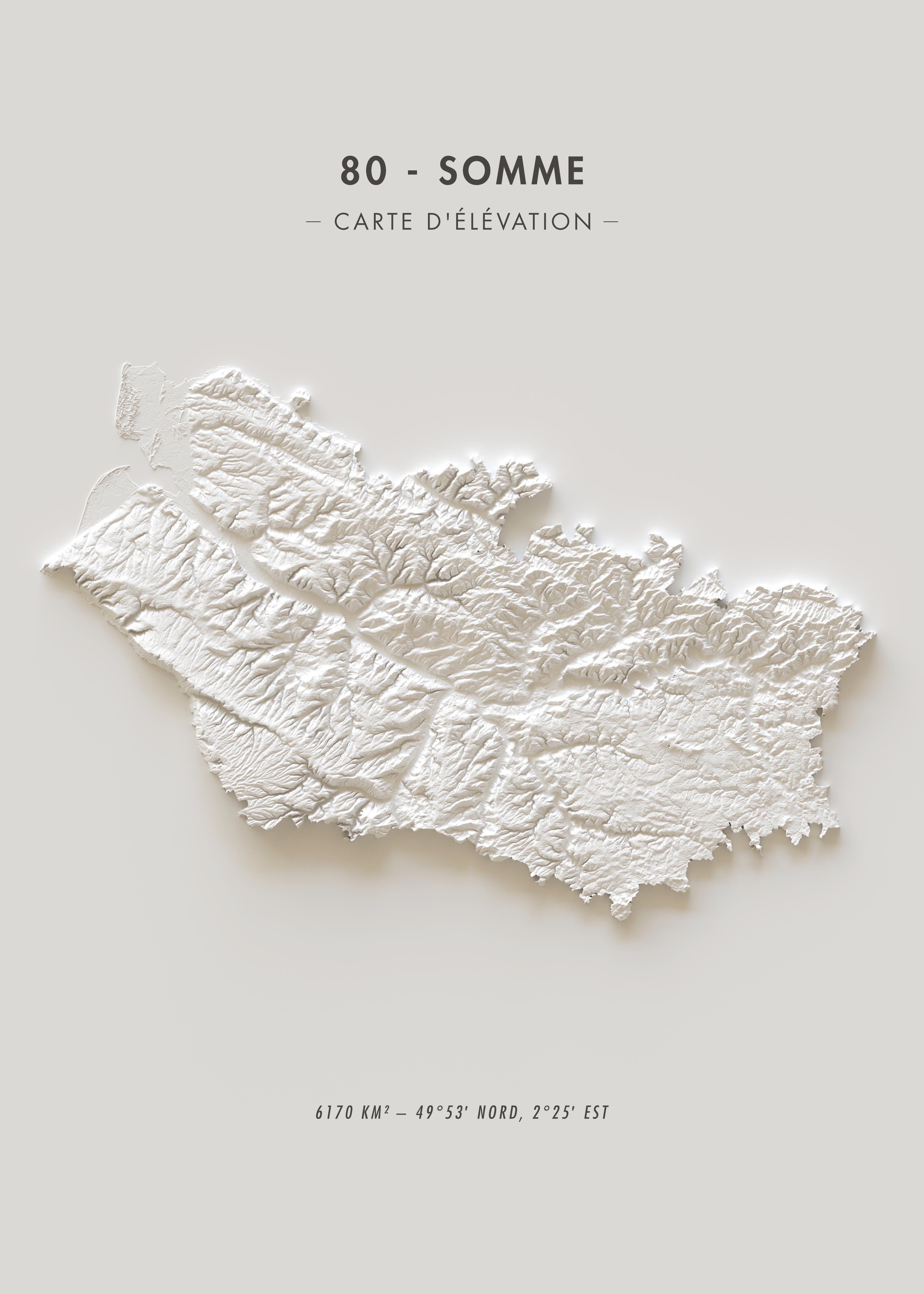 Carte d'élévation Somme