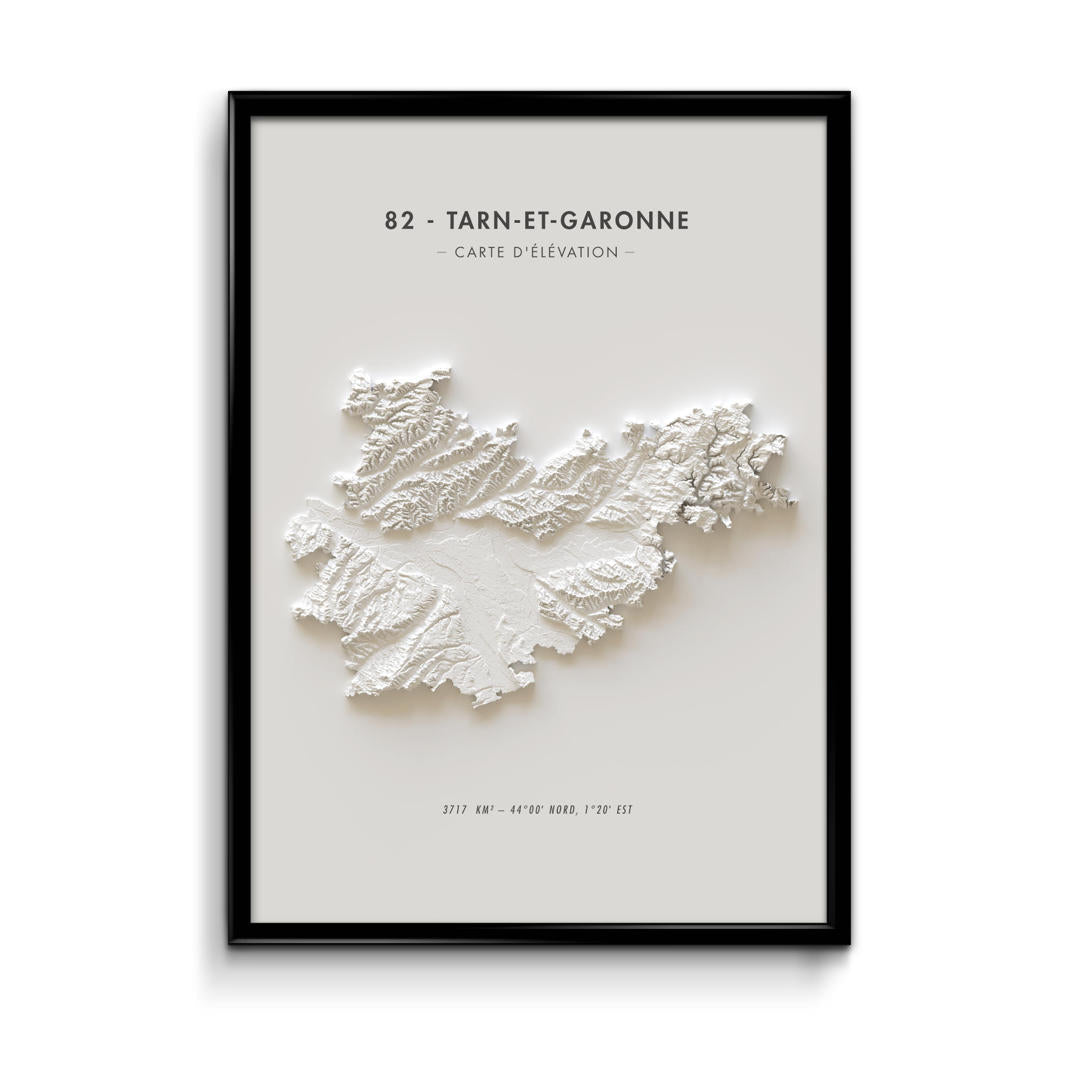 Carte d'élévation Tarn-et-Garonne