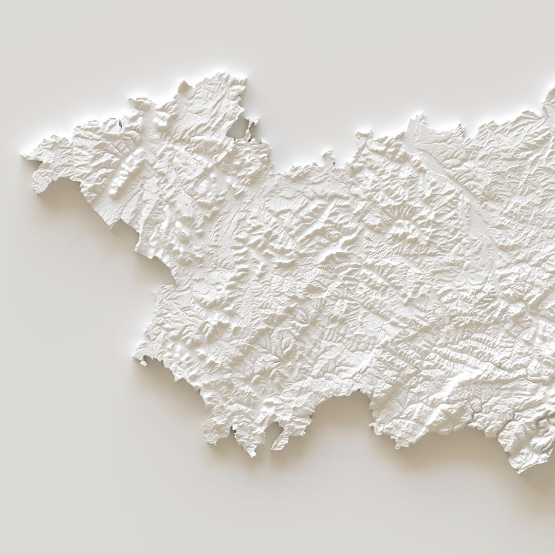 Carte d'élévation Vosges