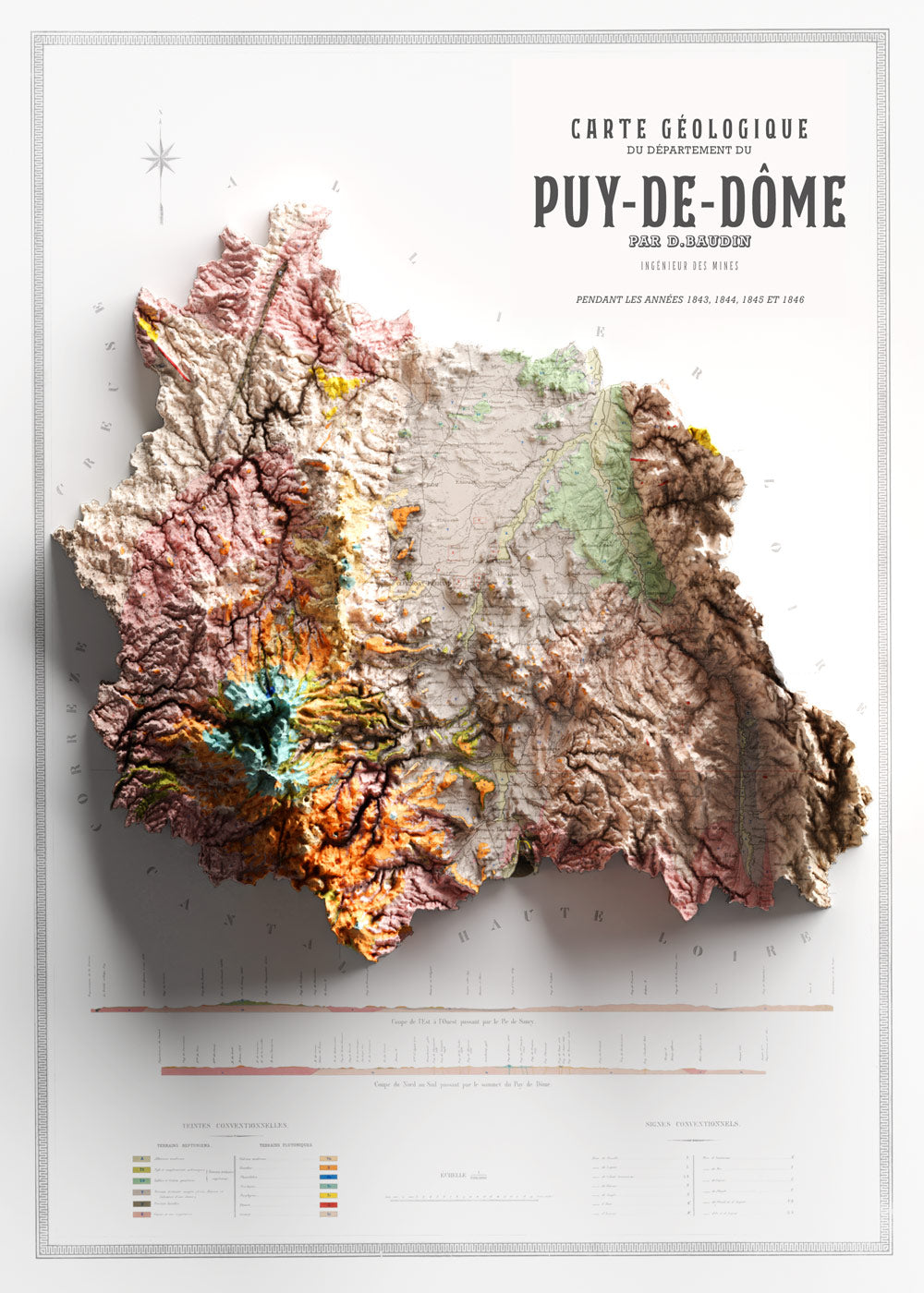carte du puy-de-dôme en auvergne