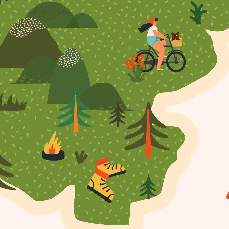 Carte Parc naturel des Volcans d'Auvergne