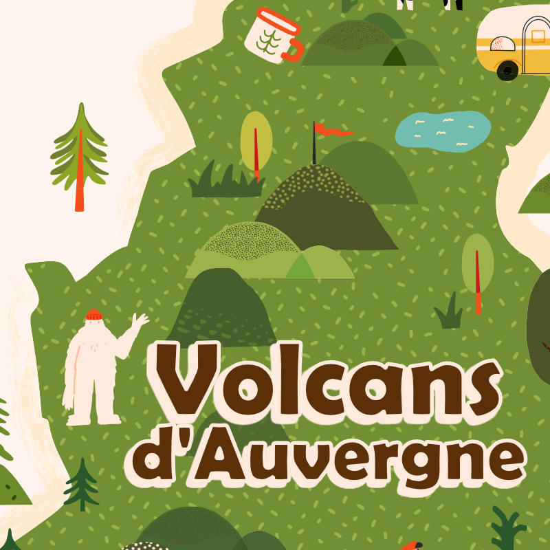 Carte Parc naturel des Volcans d'Auvergne