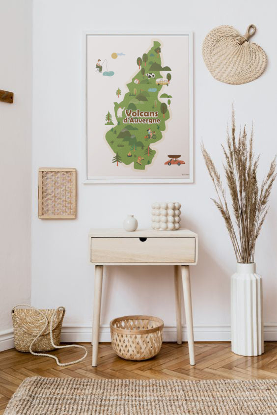 Carte Parc naturel des Volcans d'Auvergne