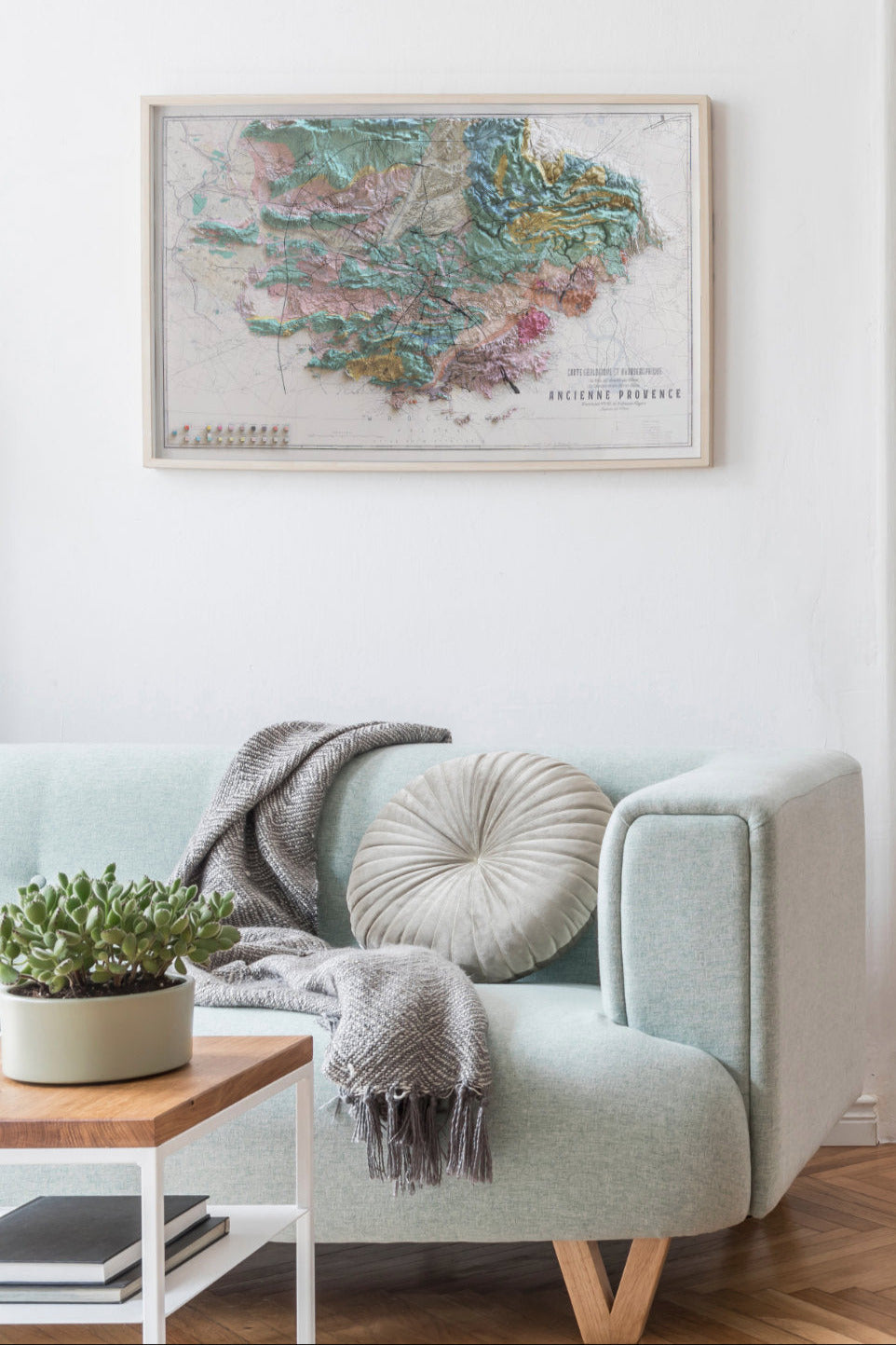 Carte ancienne géologique de l'ancienne Provence