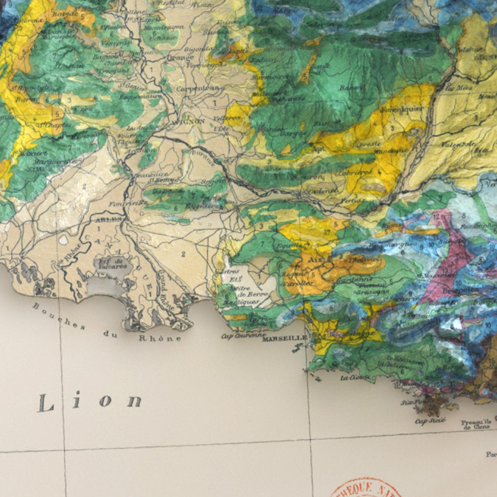 carte géologique ancienne de france