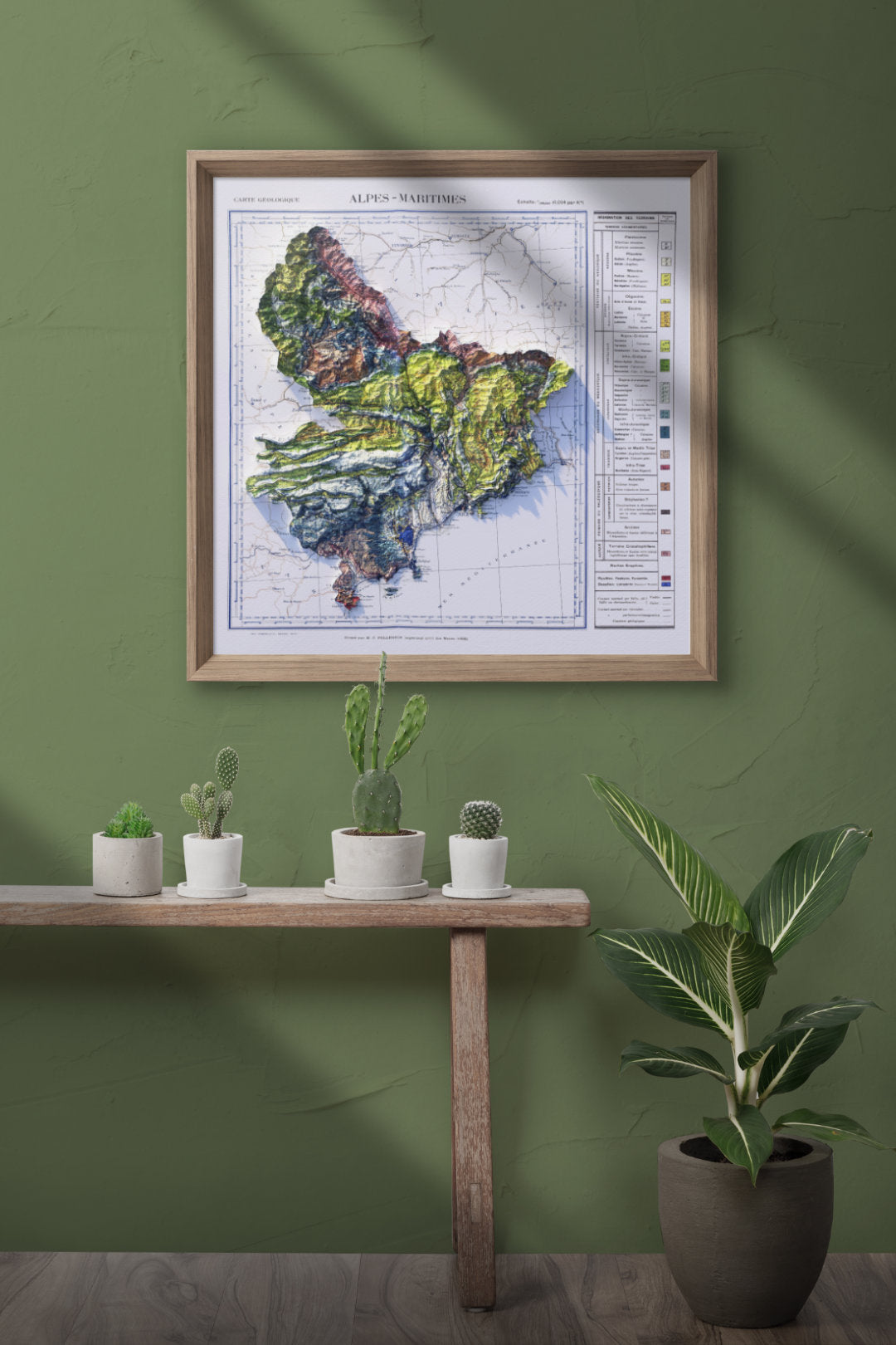 carte ancienne de géologie des alpes-maritimes