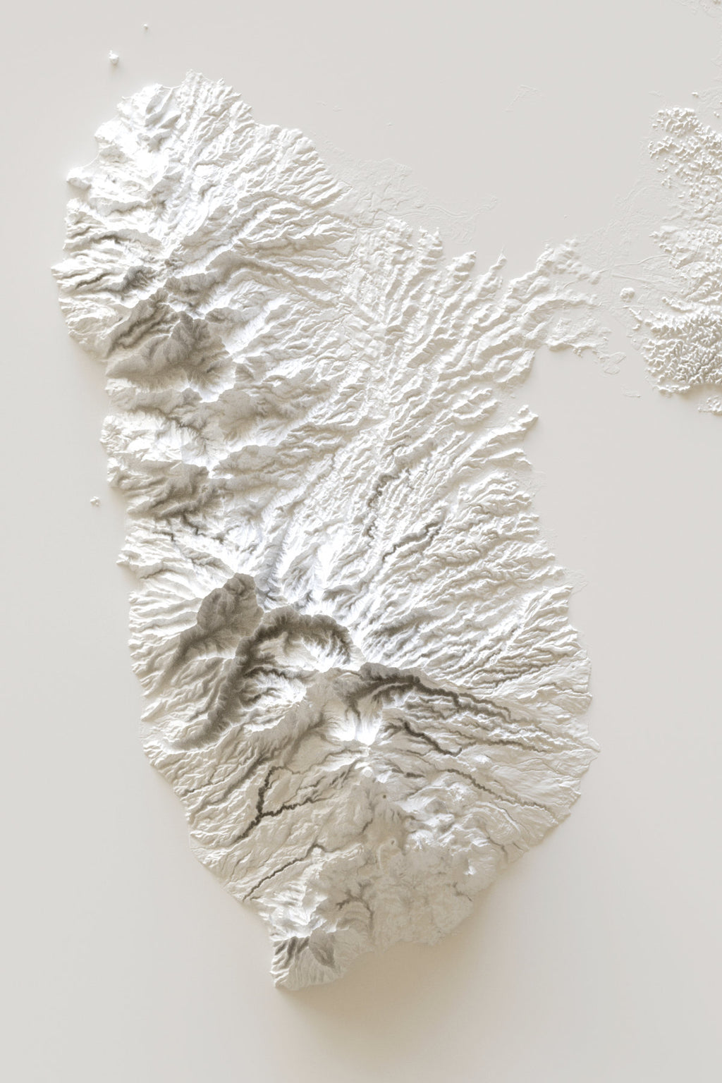 Affiche Carte de la Guadeloupe
