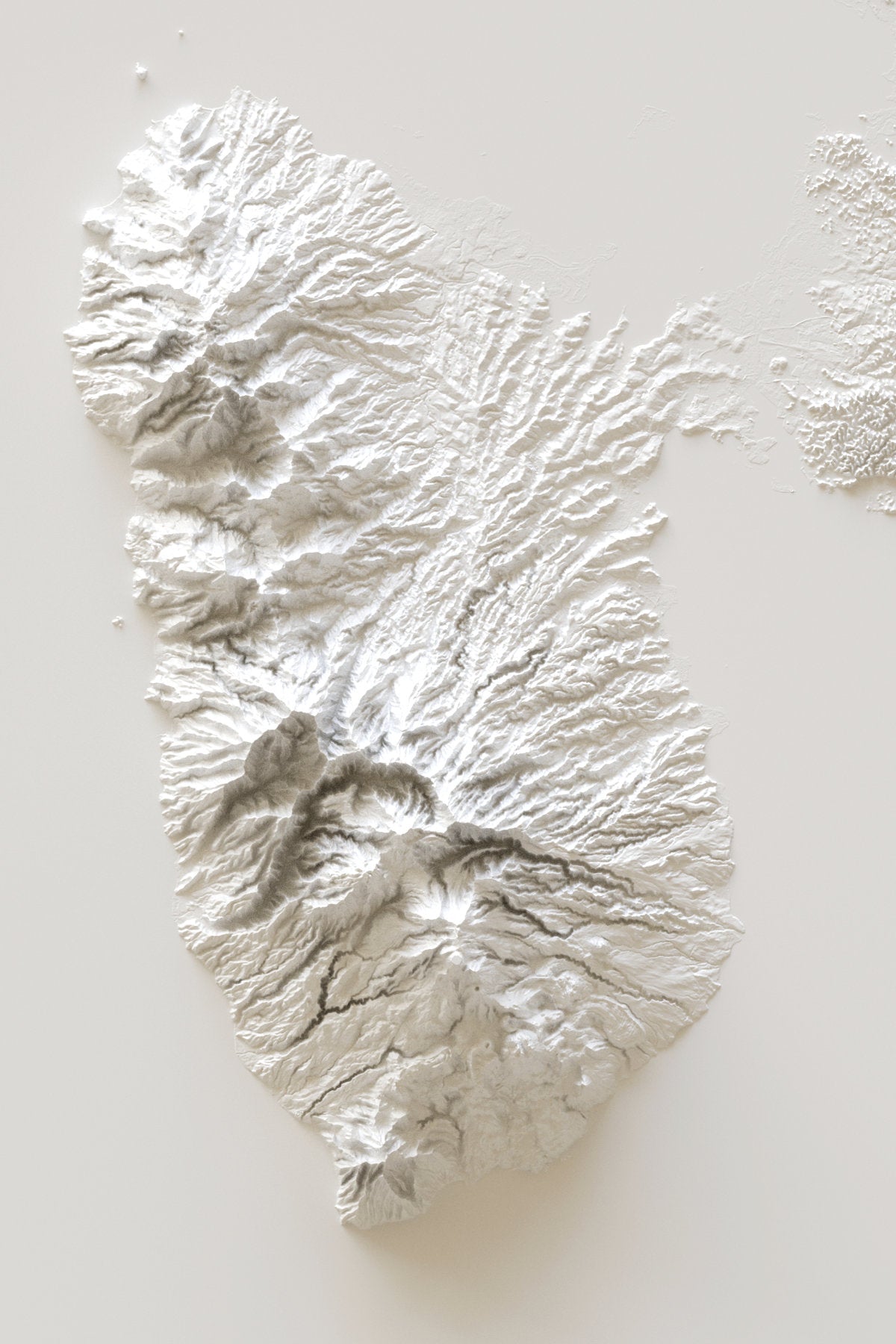Affiche Carte de la Guadeloupe