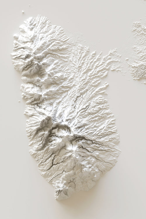 Affiche Carte de la Guadeloupe