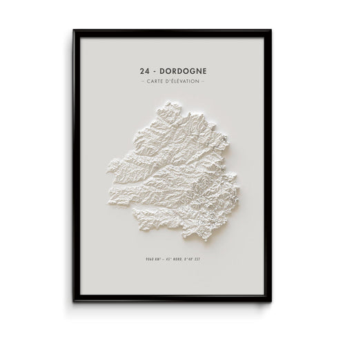 photo de Carte d'élévation Dordogne