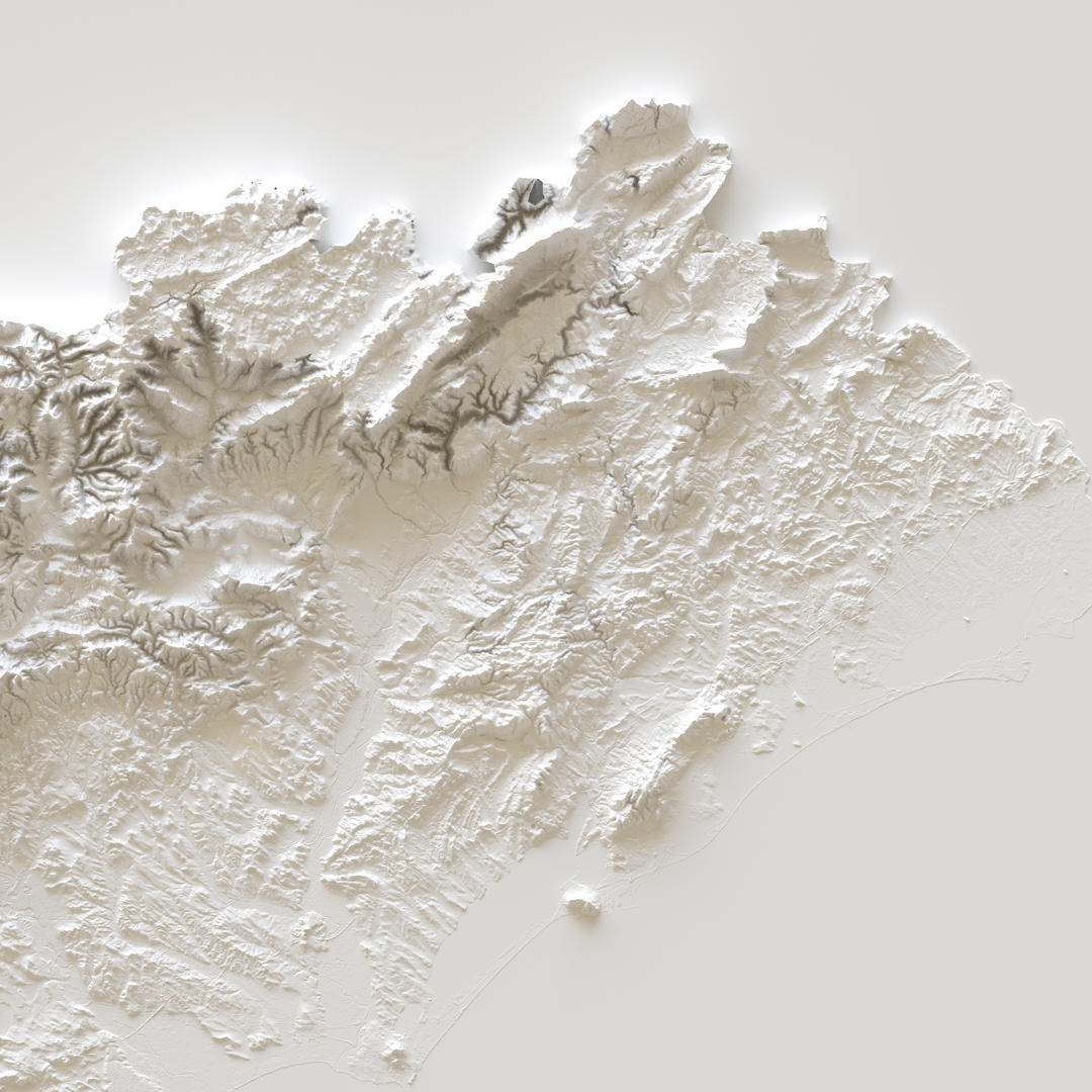 Carte d’élévation de l’Hérault (détail)