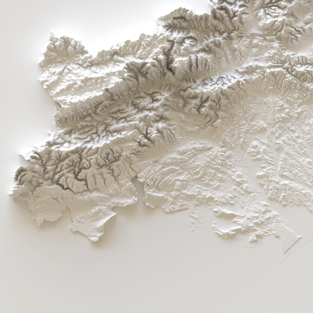 Carte d’élévation de l’Hérault (détail)