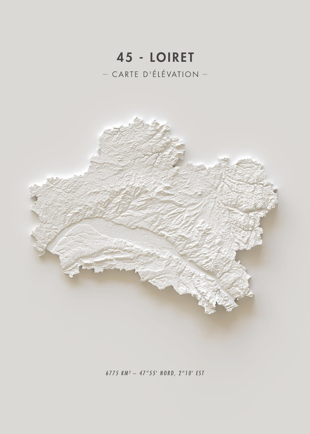 Carte d'élévation Loiret